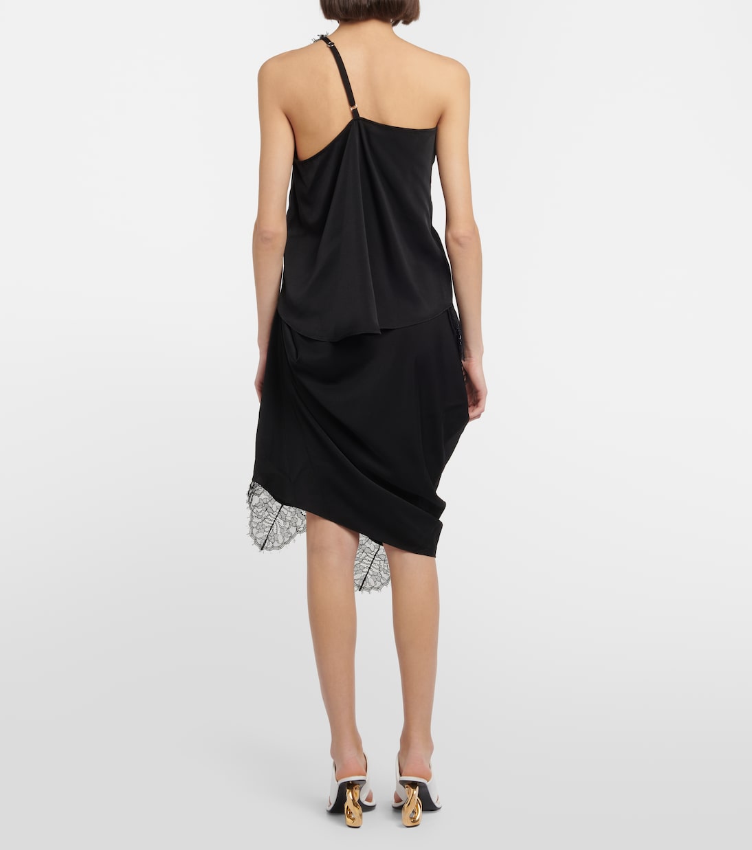 Lace-trimmed satin camisole | JW Anderson