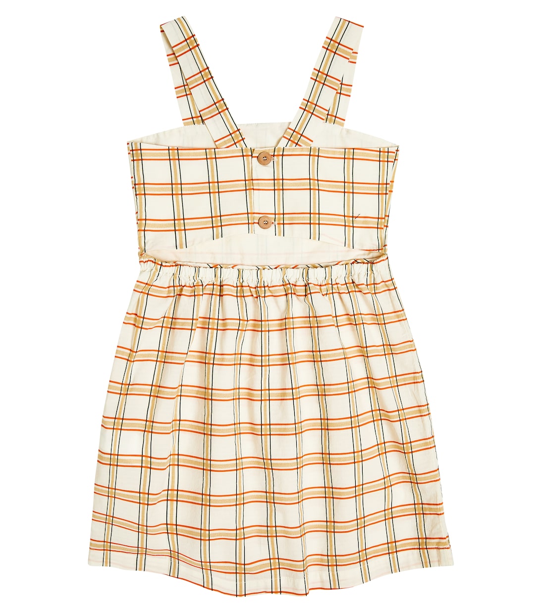 Badger checked cotton dress | The Animals Observatory