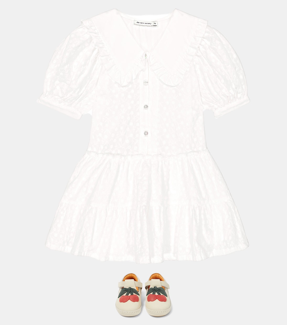 Besticktes Kleid Antonella aus Baumwolle | The New Society