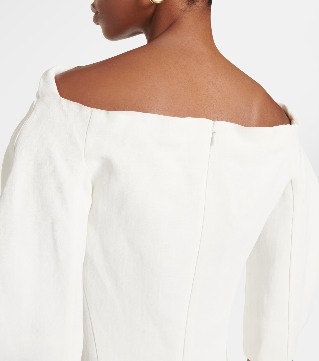 A-line linen-blend minidress | Jil Sander