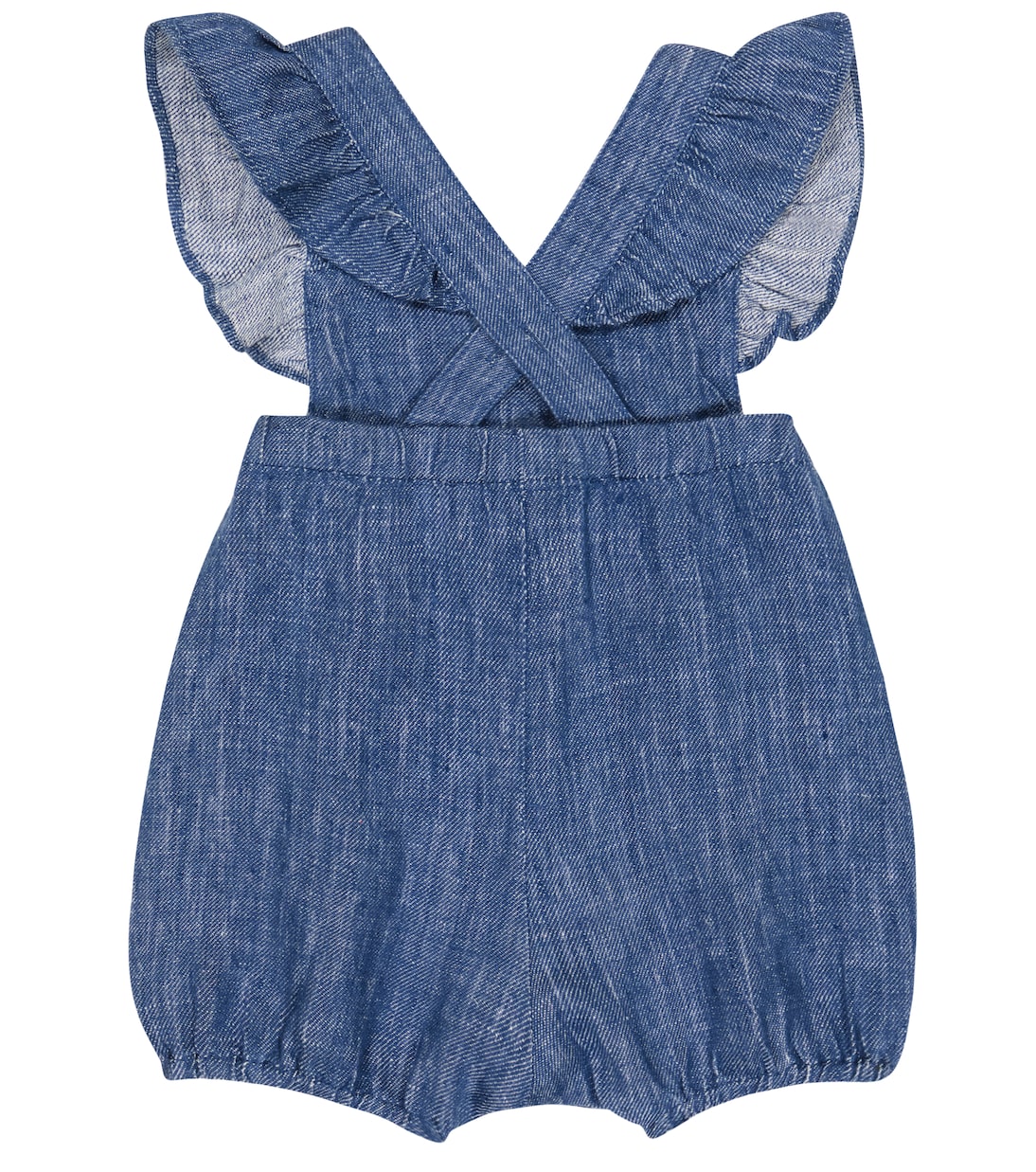 Baby - Jumpsuit corta in lino con ricamo | Tartine et Chocolat