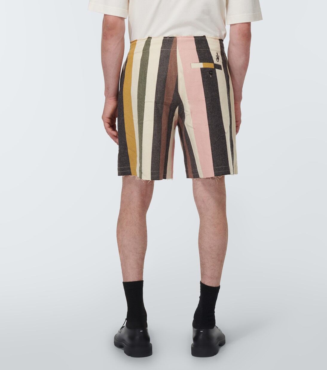 Striped cotton shorts | JW Anderson