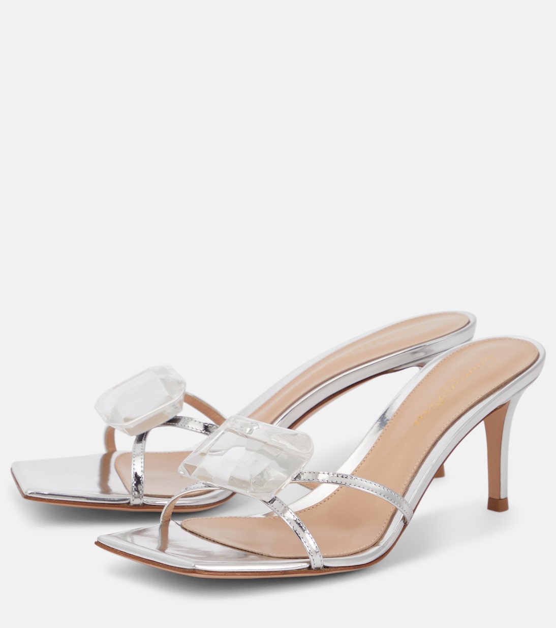 Verzierte Sandalen Jaipur 85 aus Leder | Gianvito Rossi