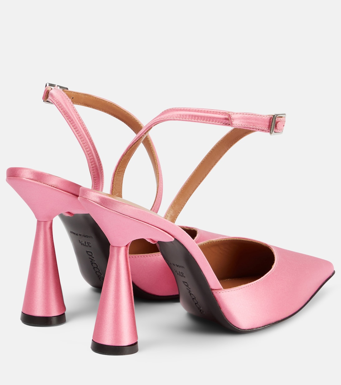 Slingback-Pumps Arya 90 aus Satin | D'Accori