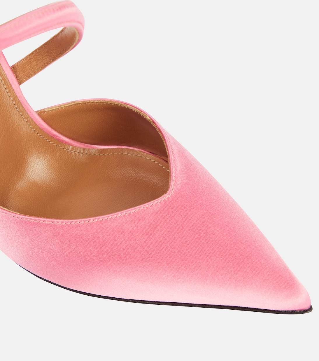 Slingback-Pumps Arya 90 aus Satin | D'Accori