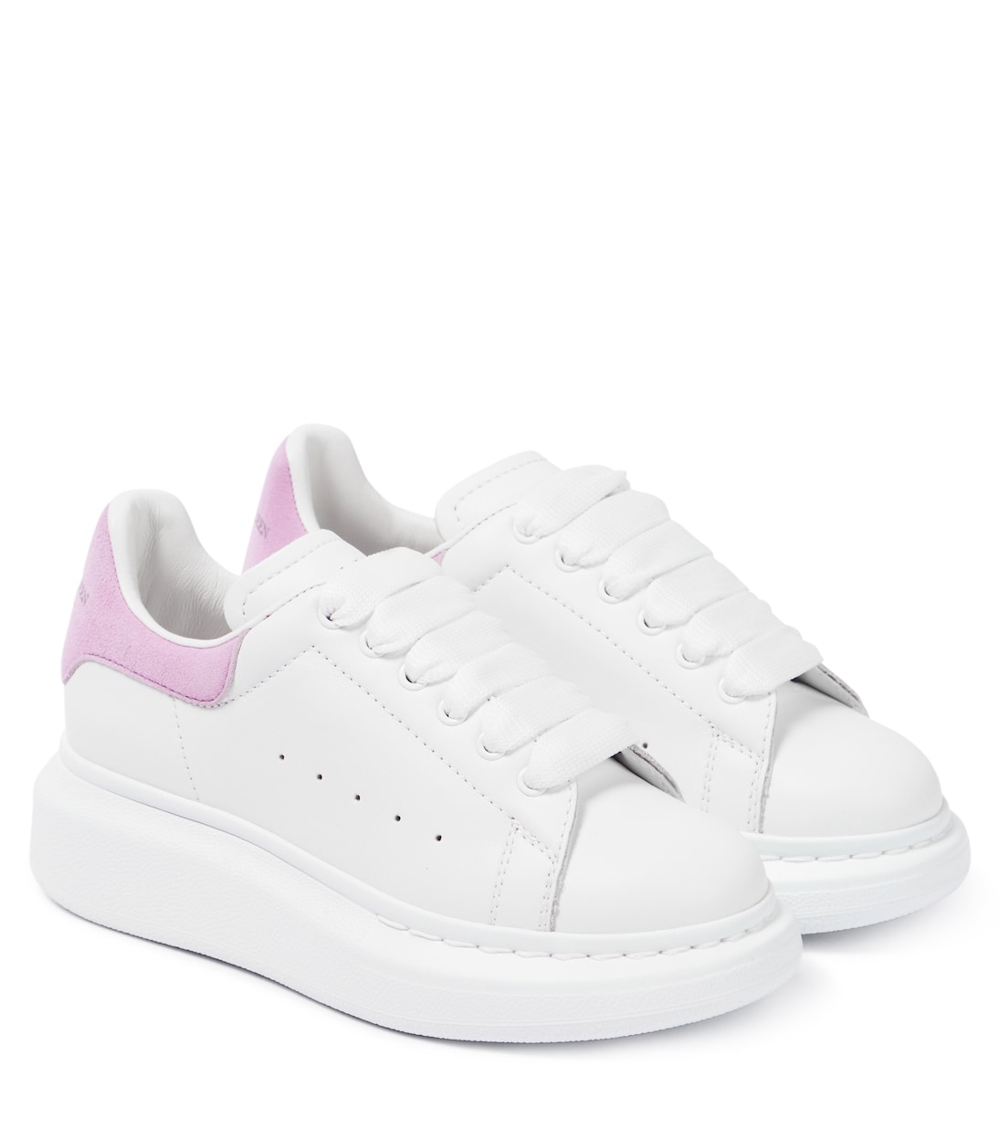 Oversized leather sneakers | Alexander McQueen Kids