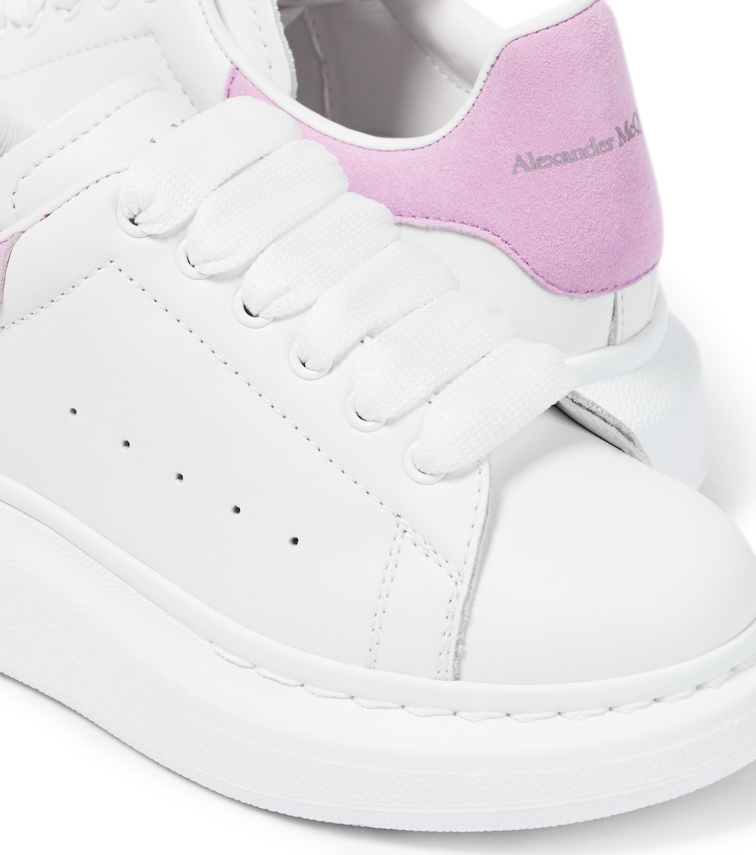 Oversized leather sneakers | Alexander McQueen Kids