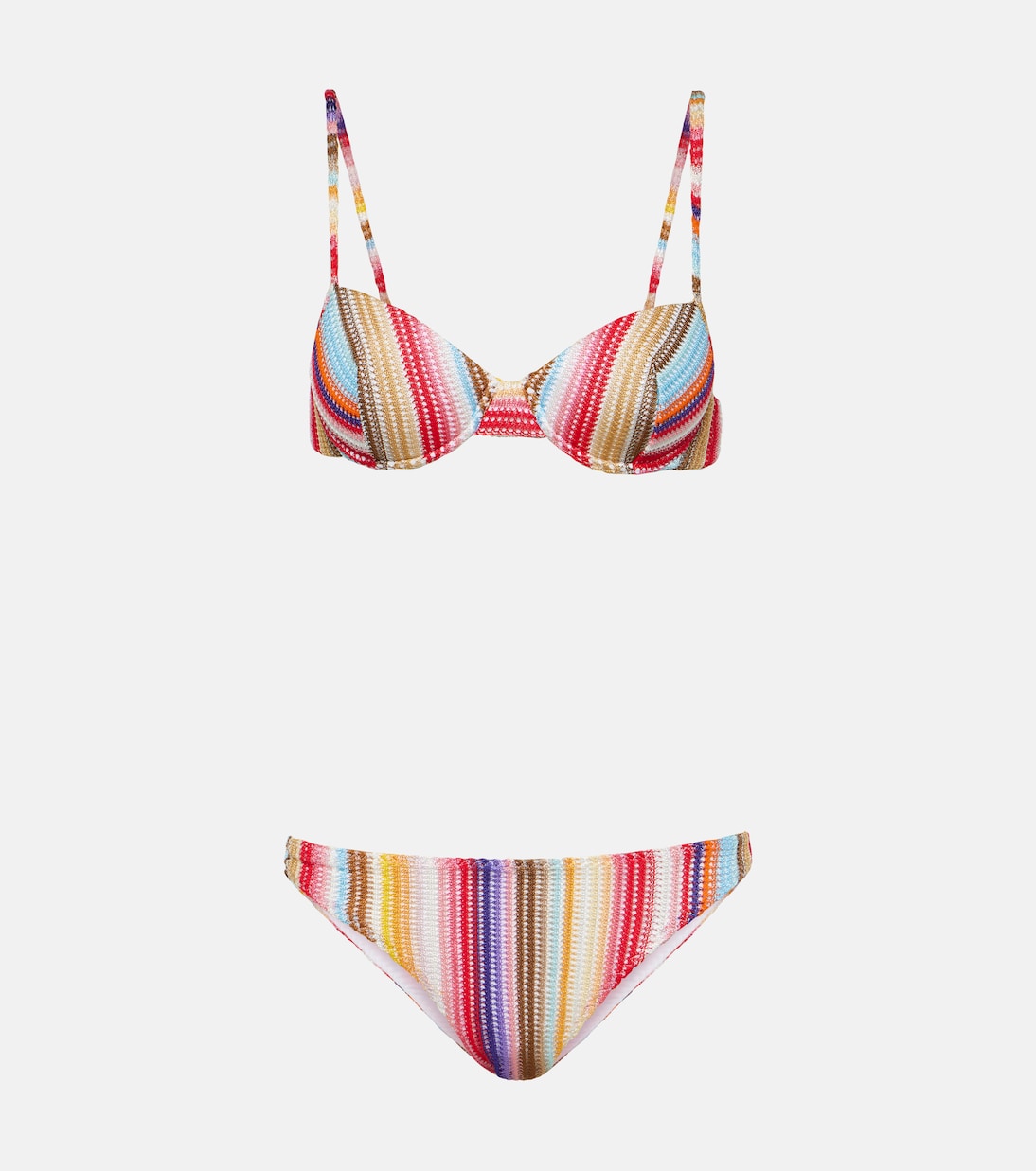 Striped bikini in red Missoni Mare Mytheresa