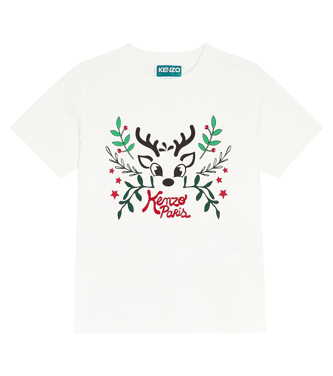 프린트 코튼 저지 티셔츠 | Kenzo Kids
