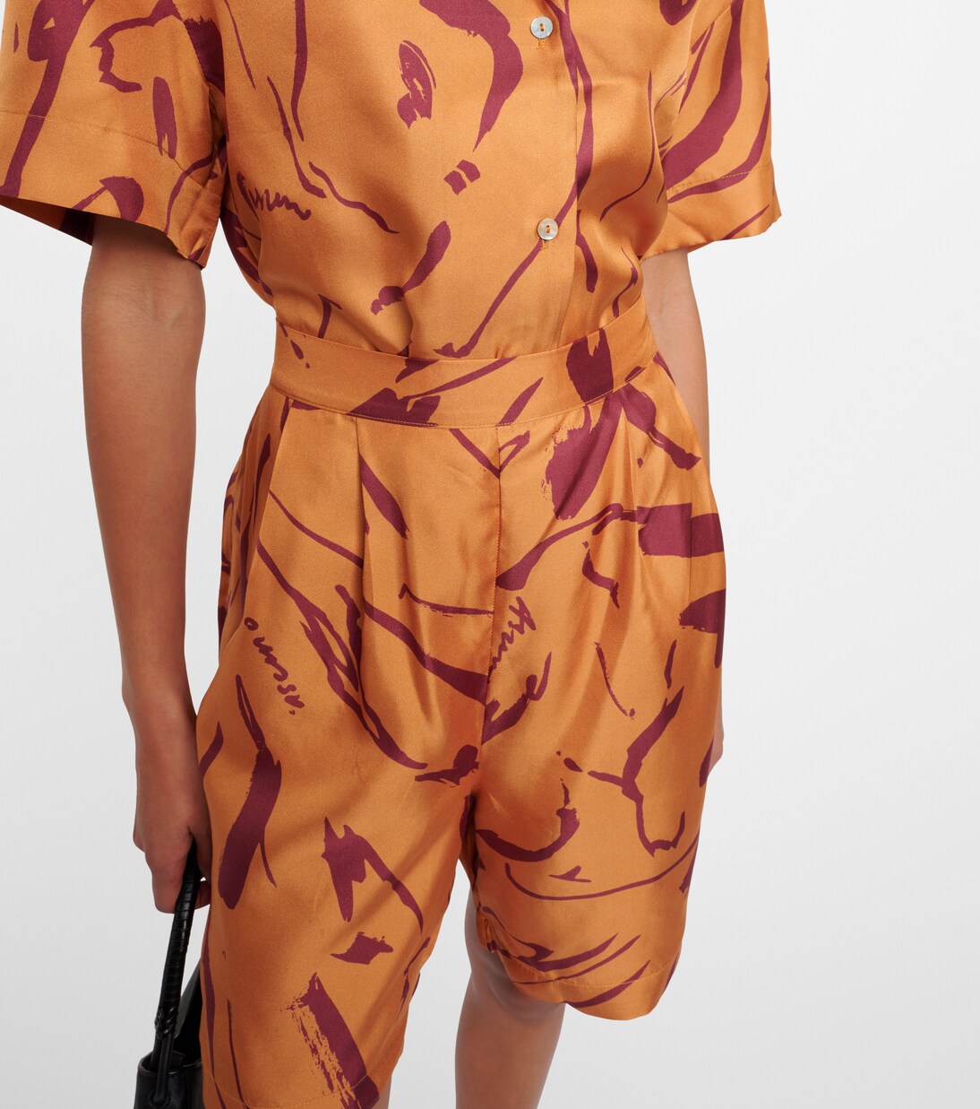 Shorts Carros in twill di seta | Asceno