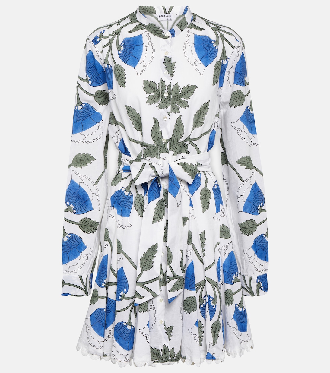 Vestido camisero de algodón floral | Juliet Dunn