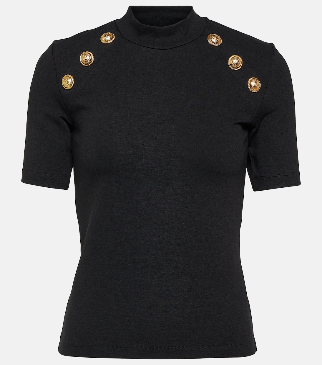 Camiseta de Jersey con Detalles de Lujo Balmain para Jóvenes