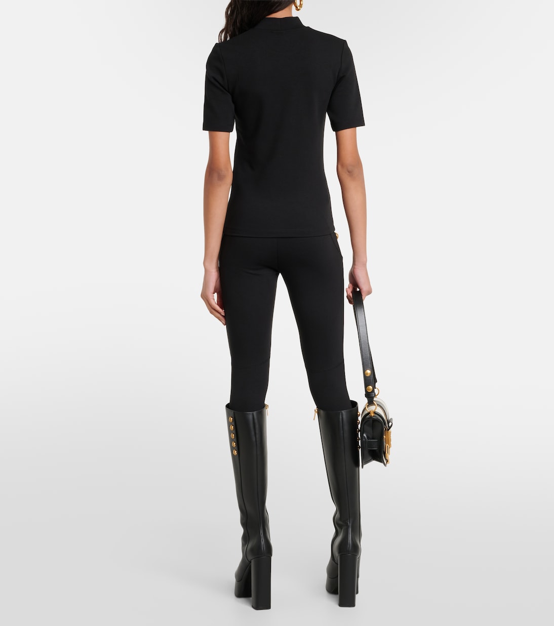 Camiseta de Jersey con Detalles de Lujo Balmain para Jóvenes