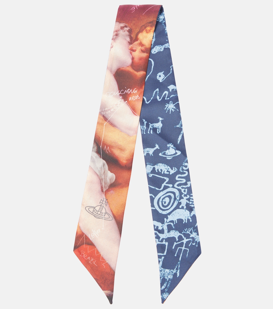 Foulard in twill di seta con stampa | Vivienne Westwood