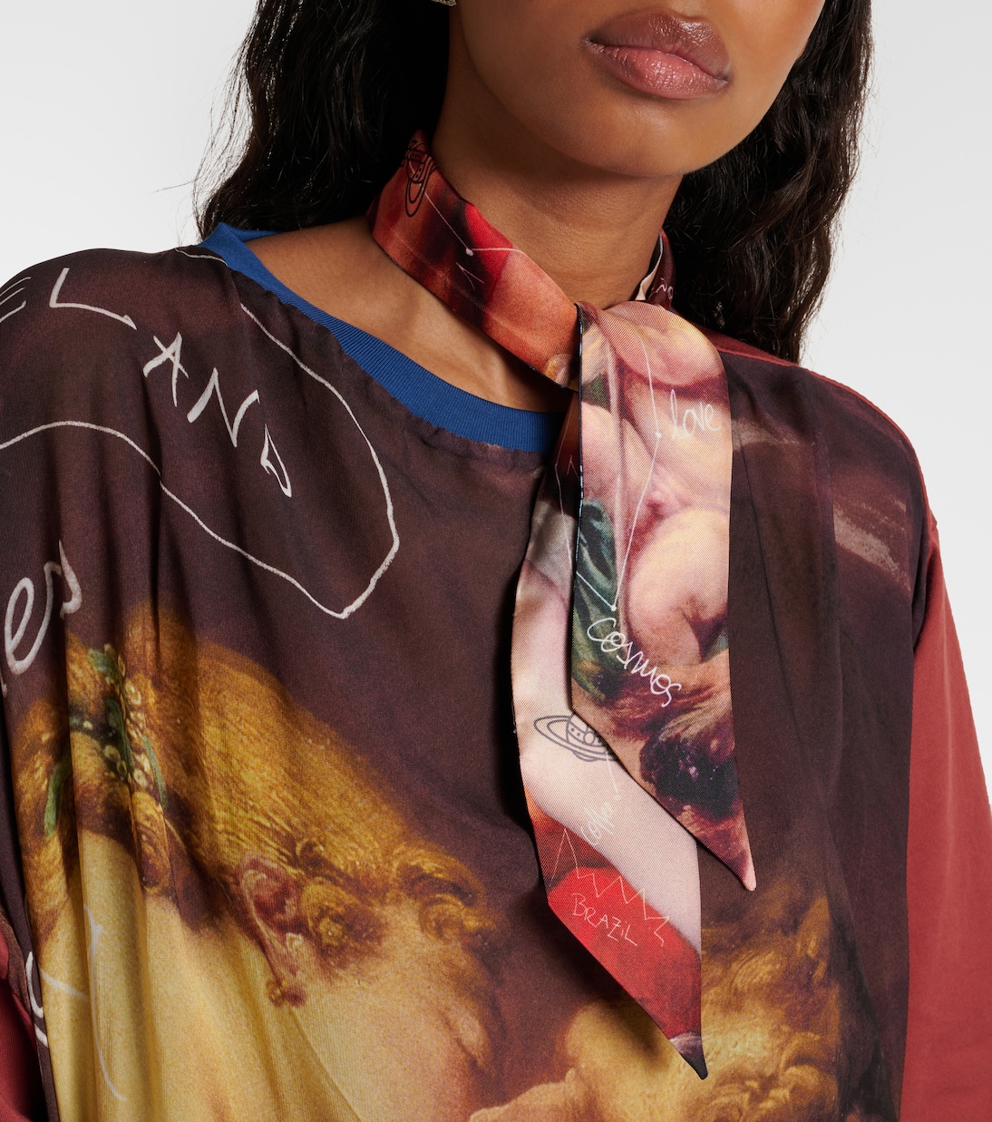 Foulard in twill di seta con stampa | Vivienne Westwood