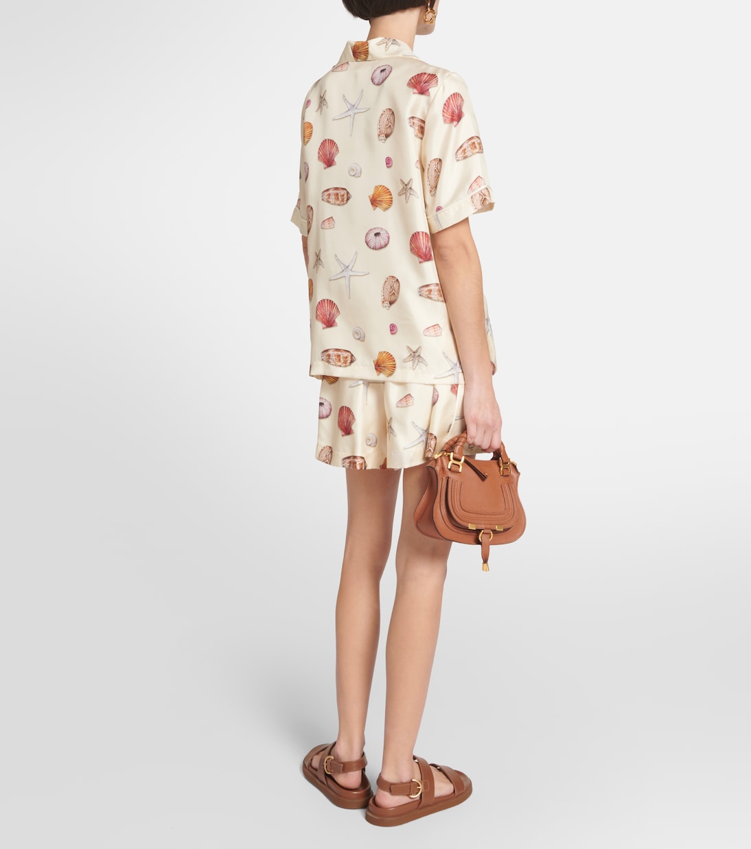 Bedrucktes Hemd aus Seiden-Twill | Chloé