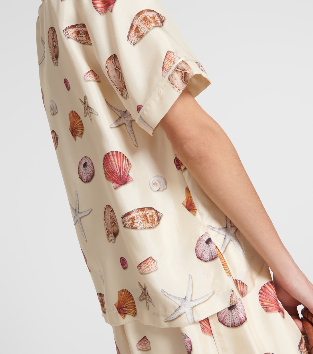 Bedrucktes Hemd aus Seiden-Twill | Chloé