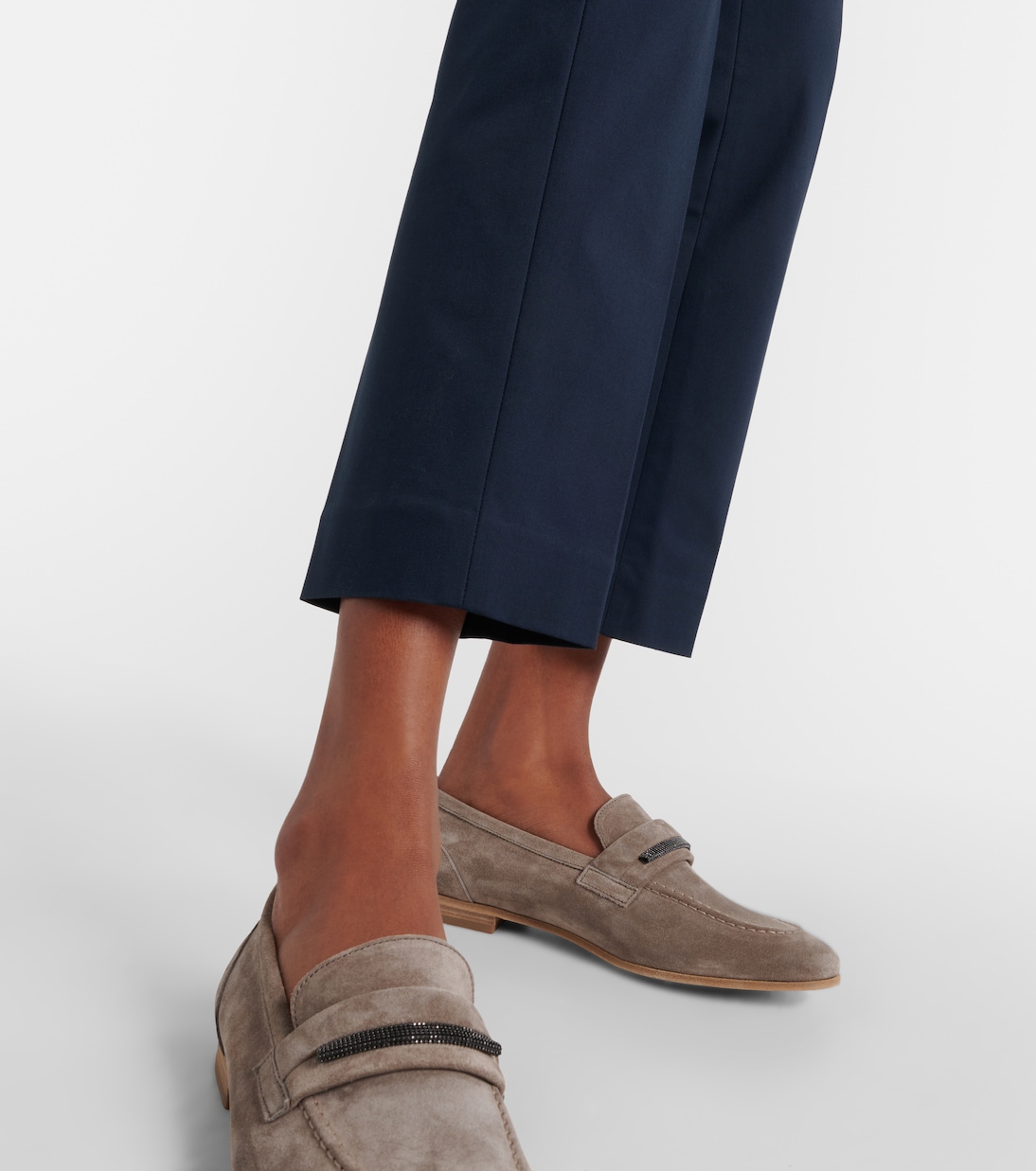 Pantalones Modernos Brunello Cucinelli en Mezcla de Algodón para Jóvenes