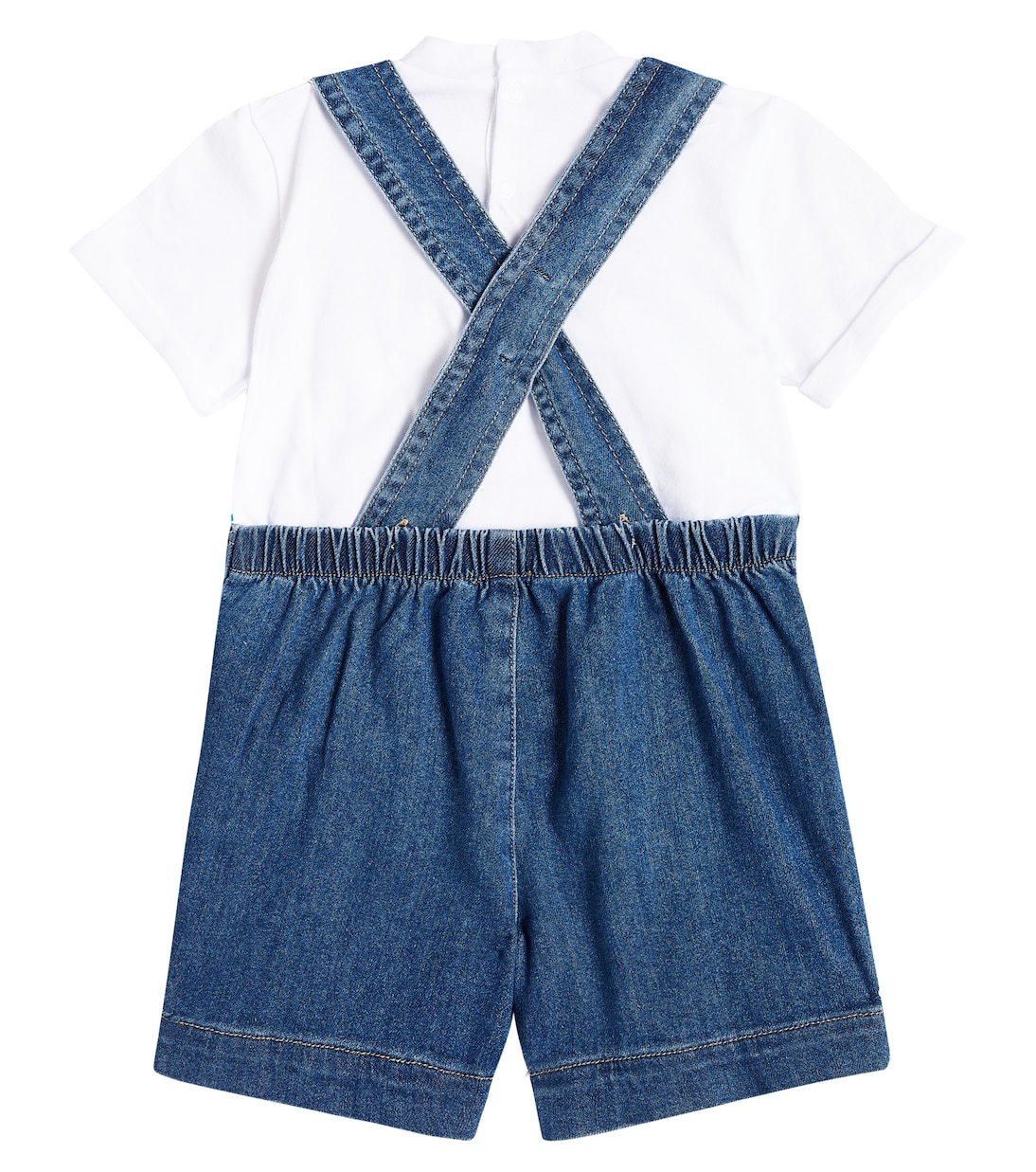 Bébé – Set t-shirt et salopette en coton mélangé | Il Gufo