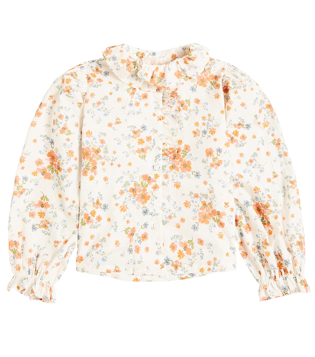 Bedruckte Bluse aus Baumwoll-Voile | Petite Amalie  
