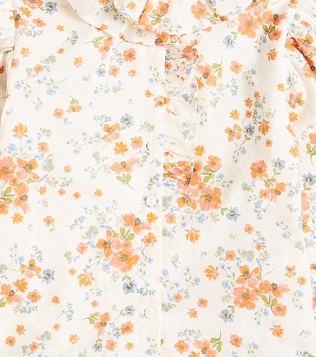 Bedruckte Bluse aus Baumwoll-Voile | Petite Amalie  