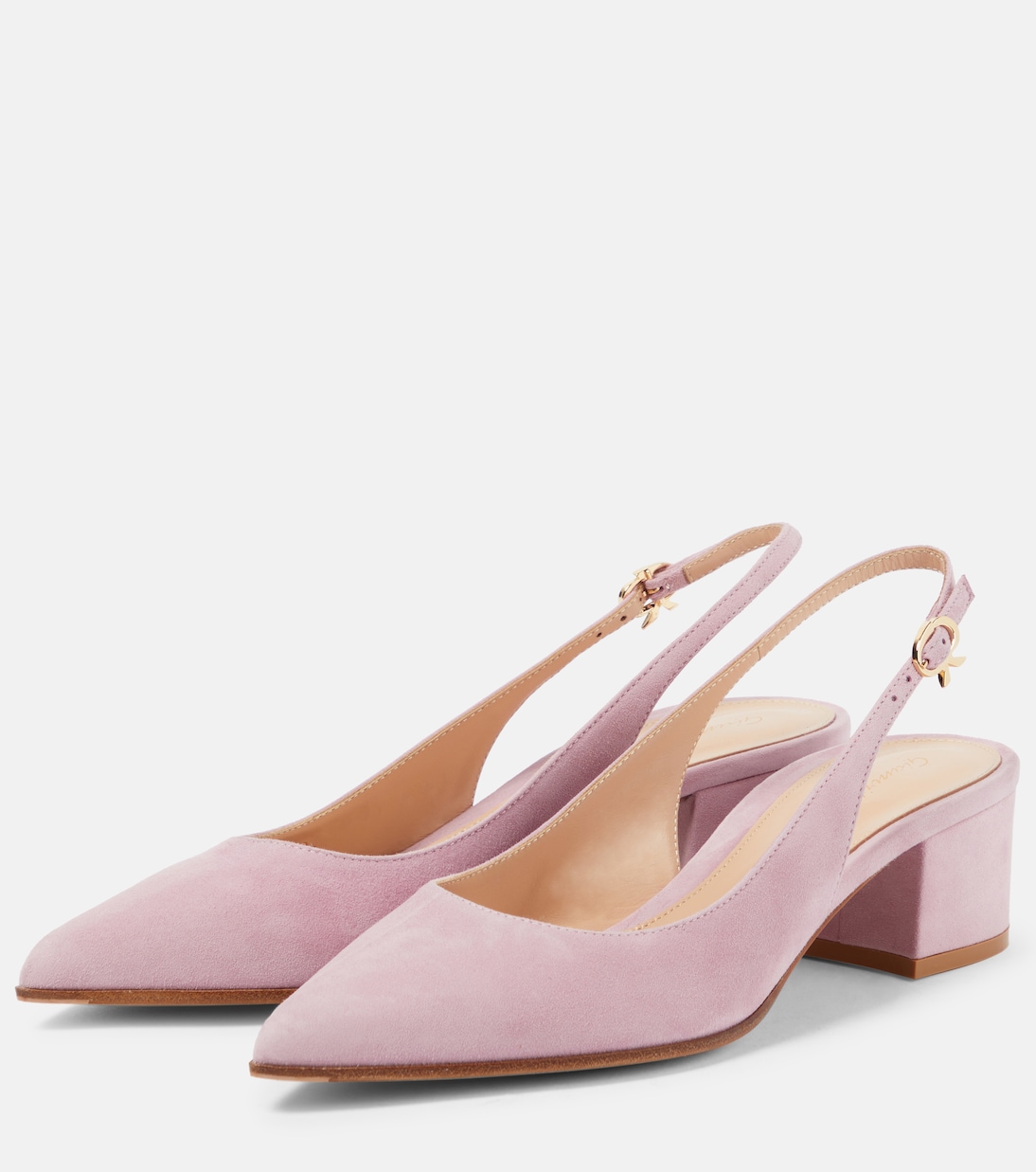 Slingback-Pumps Piper 45 aus Veloursleder | Gianvito Rossi