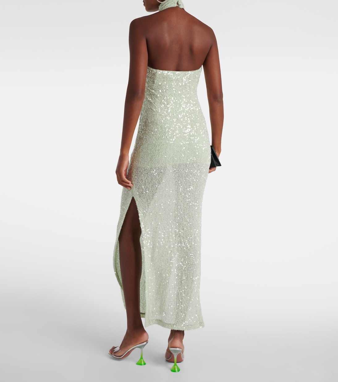 Sequined halterneck gown | Rotate