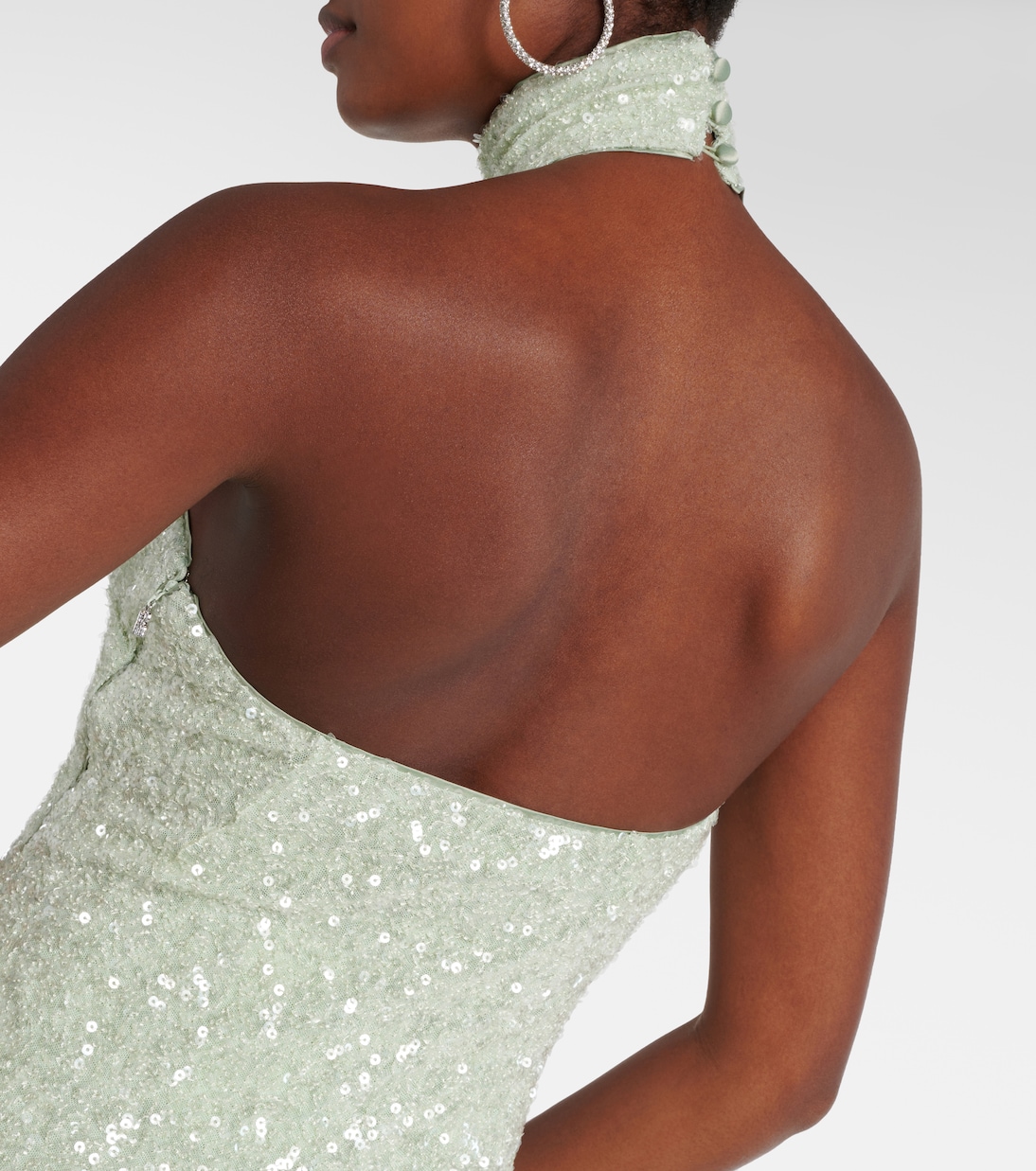 Sequined halterneck gown | Rotate