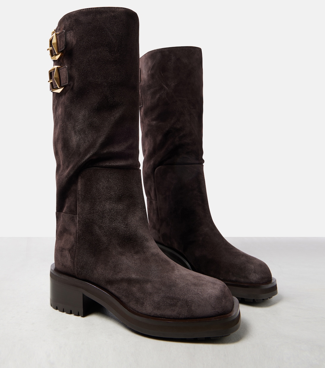 Stiefel Brooklyn Kb 50 aus Veloursleder | Jimmy Choo