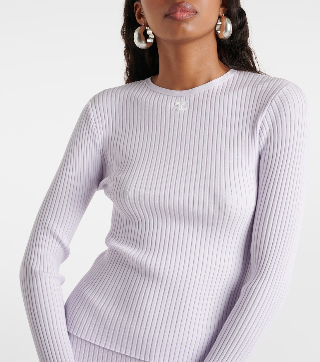 Top acanalado con aberturas | Courrèges