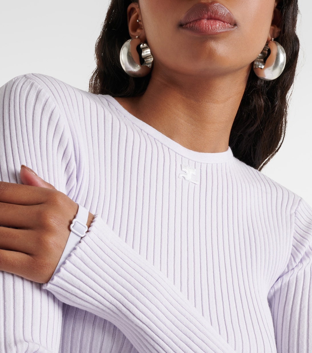 Top acanalado con aberturas | Courrèges