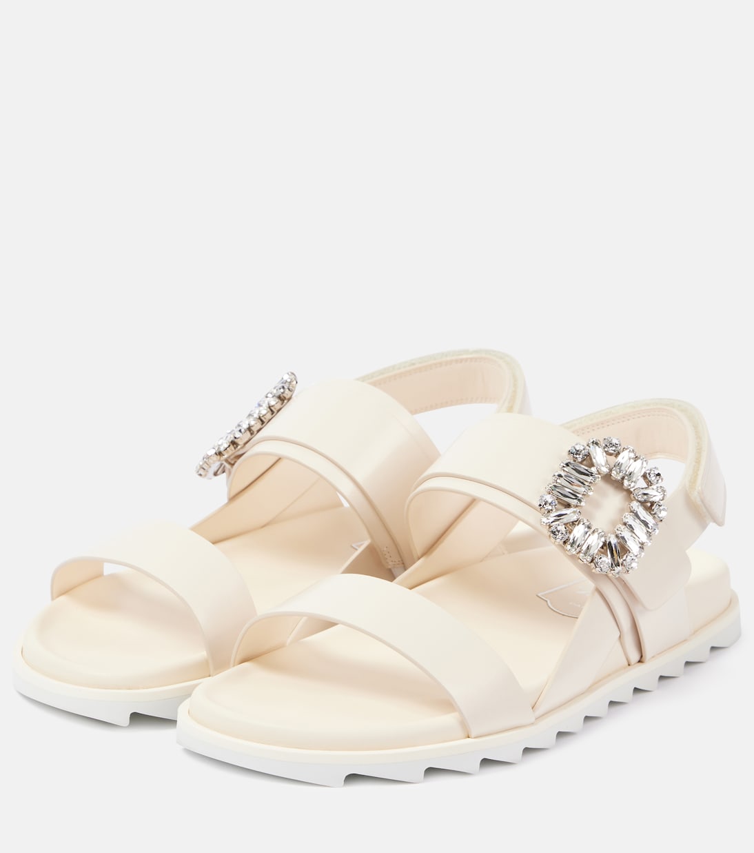 صندل من الجلد مع تزيين Slidy Viv" | Roger Vivier