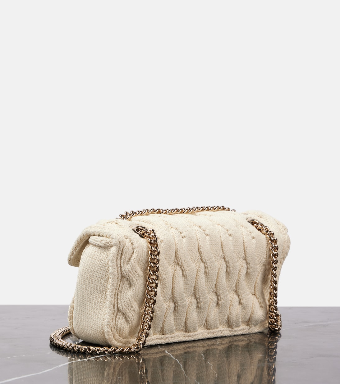 Borsa a spalla GG Marmont Small in maglia | Gucci