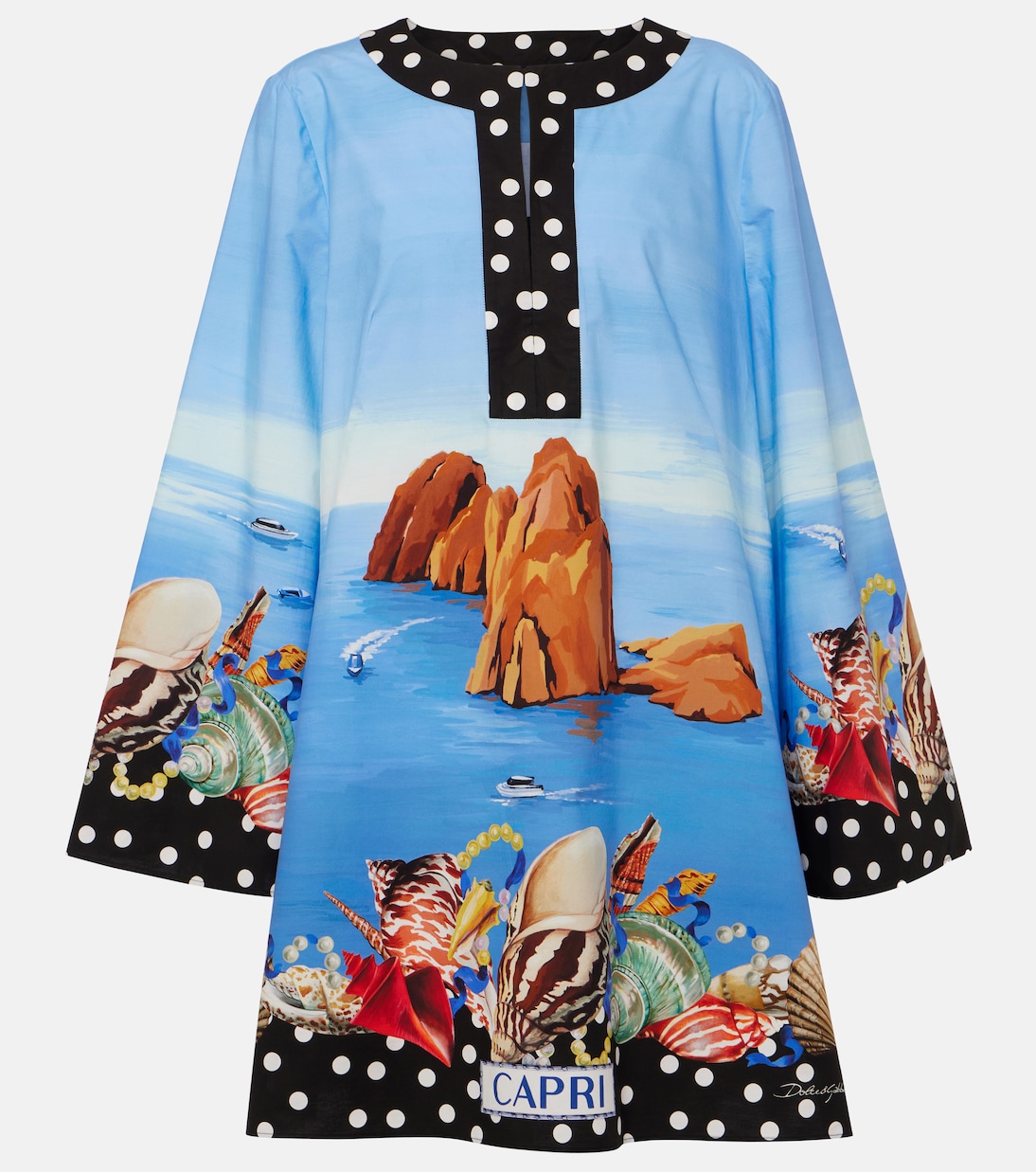 Capri printed cotton kaftan | Dolce&Gabbana