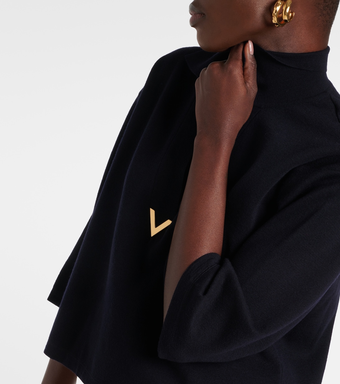 Top de lana virgen con logo | Valentino