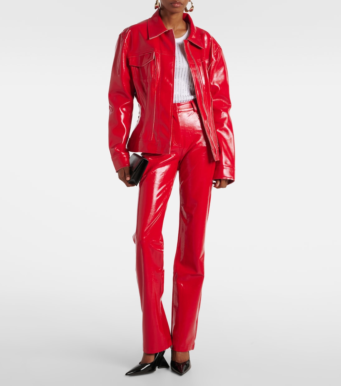 Faux leather jacket | Norma Kamali