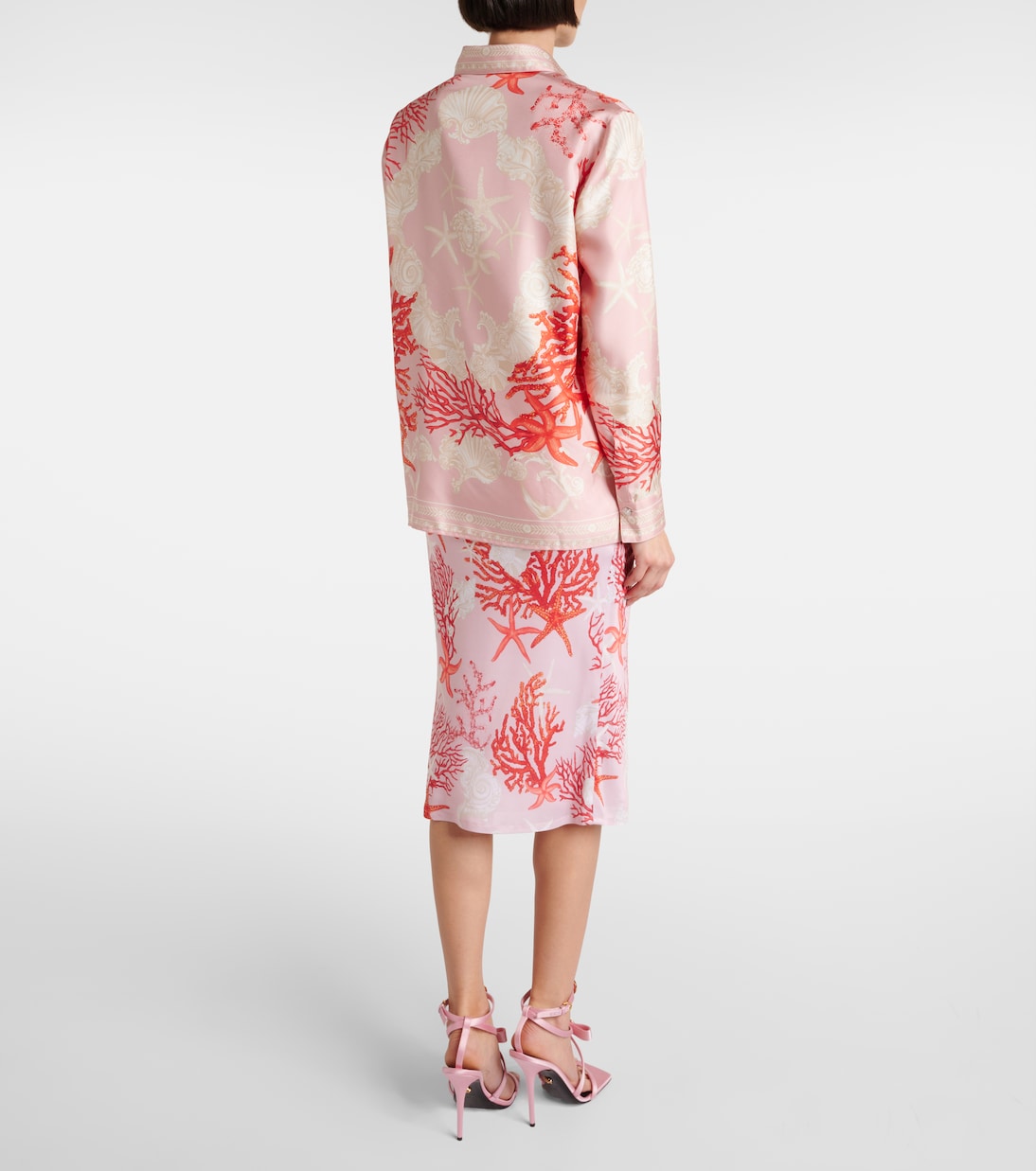Camicia Barocco Sea in twill di seta | Versace