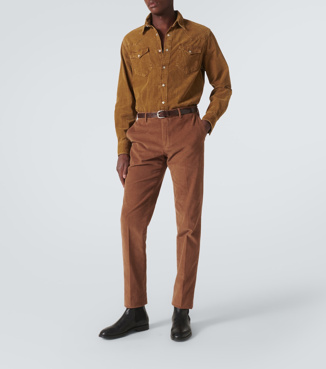 Pantalones rectos de pana de algodón | Slowear