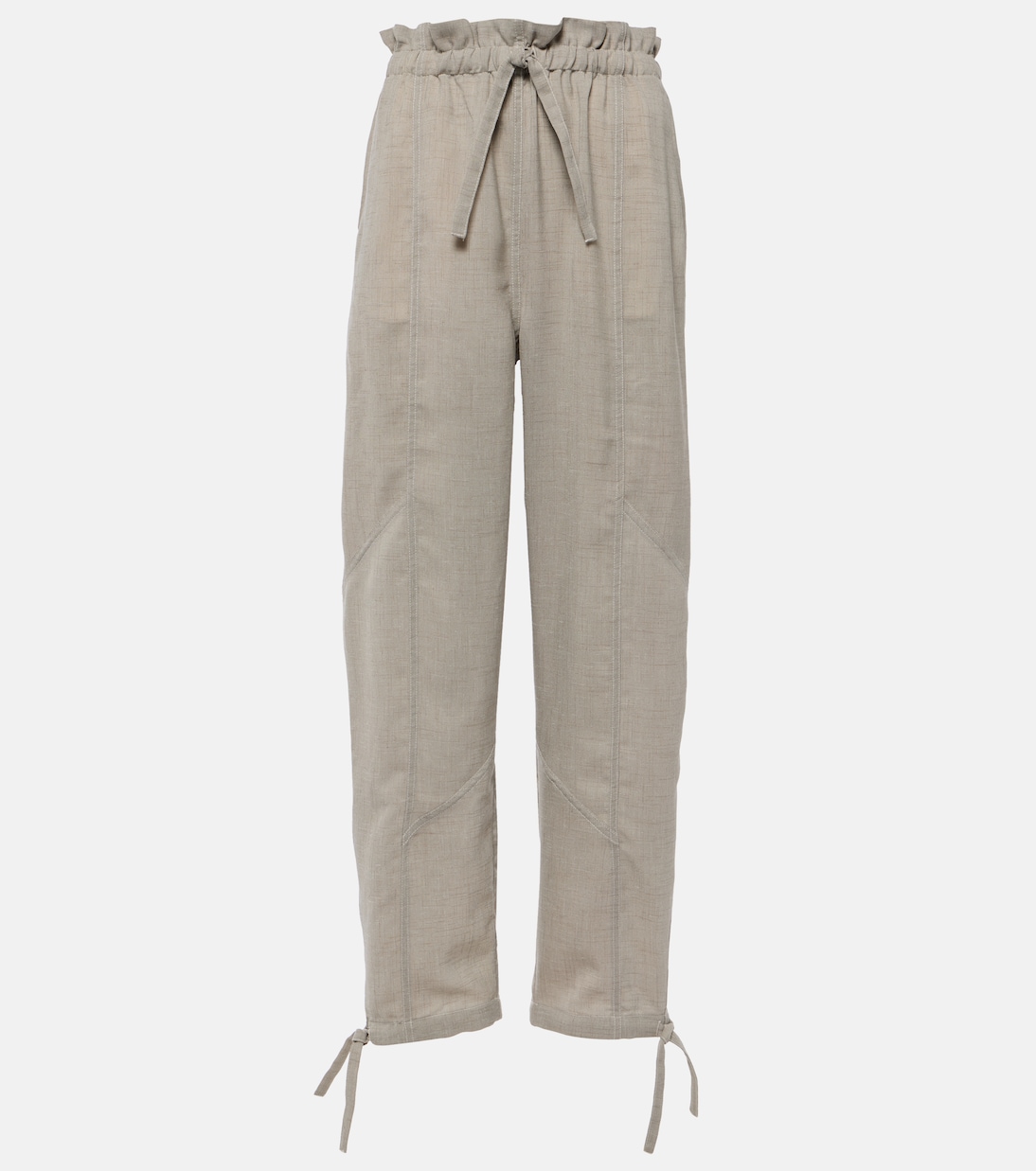 Pantaloni a gamba larga e vita alta | Ganni