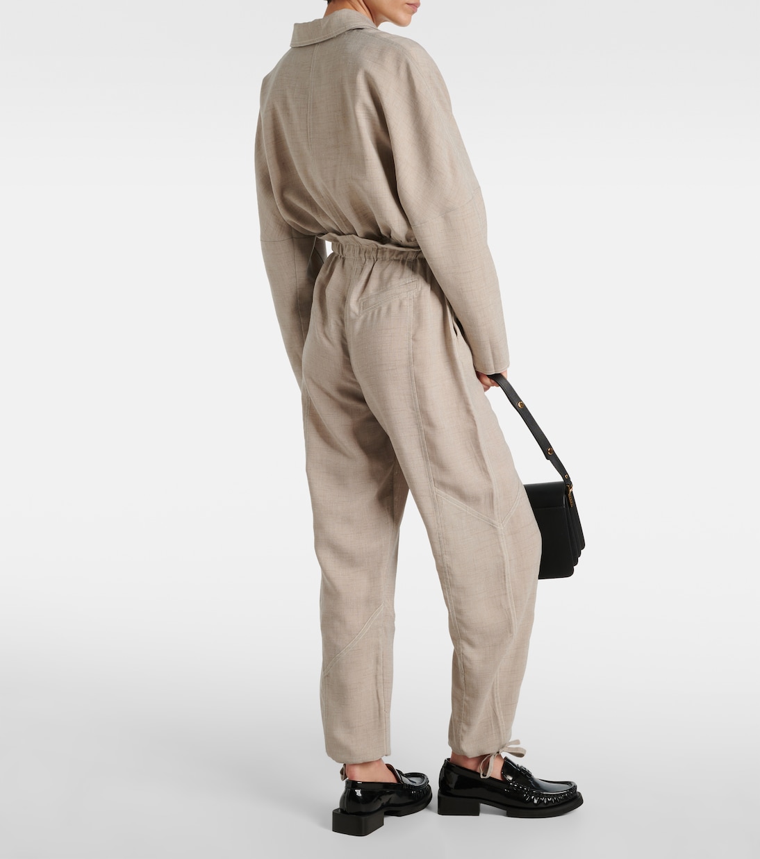 Pantaloni a gamba larga e vita alta | Ganni