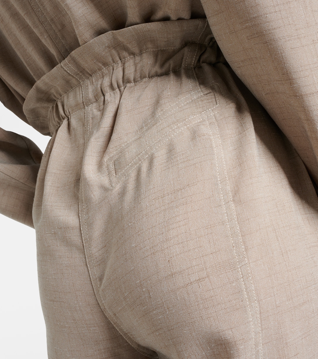 Pantaloni a gamba larga e vita alta | Ganni