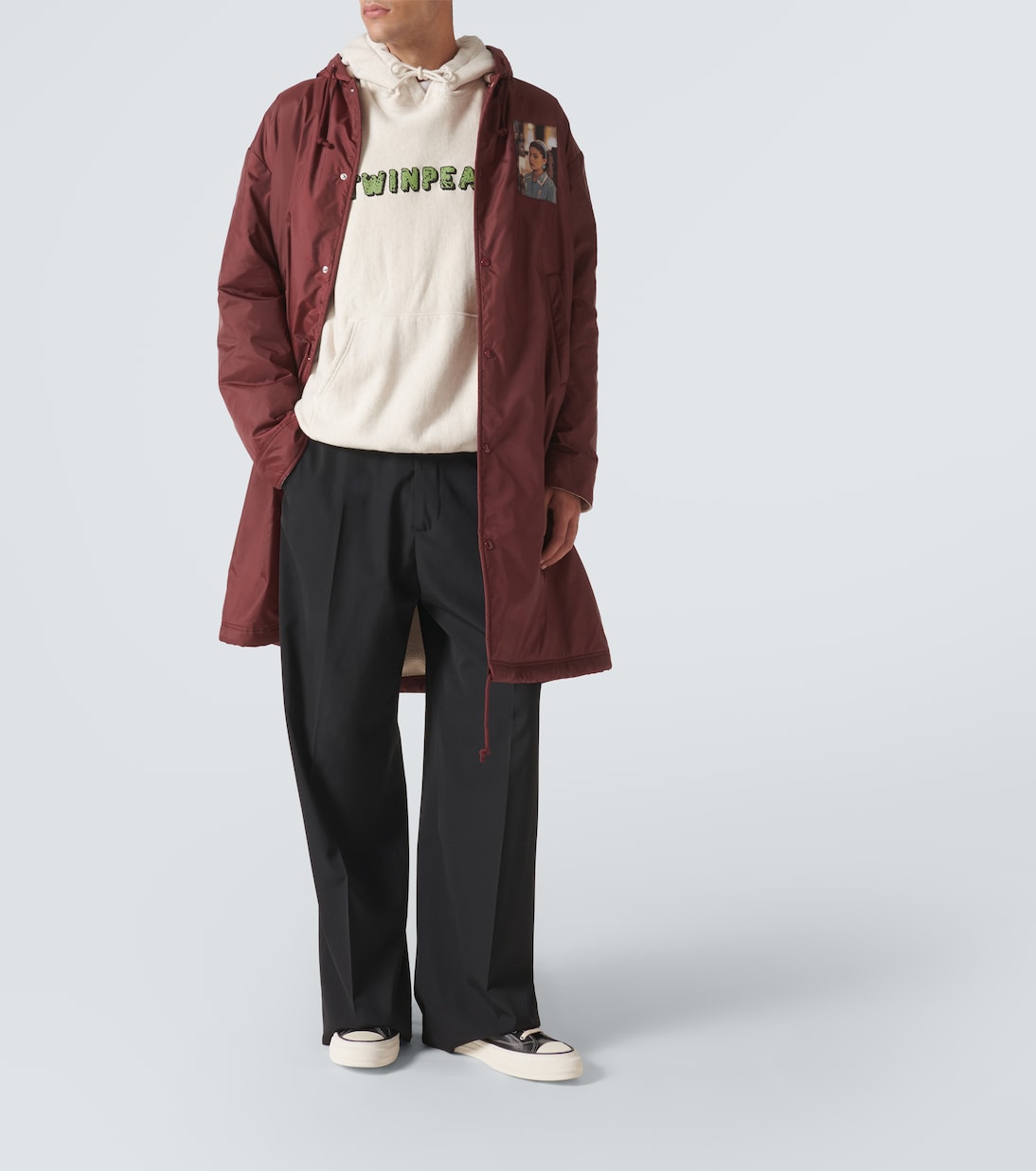 Patch-appliqué technical parka | Undercover