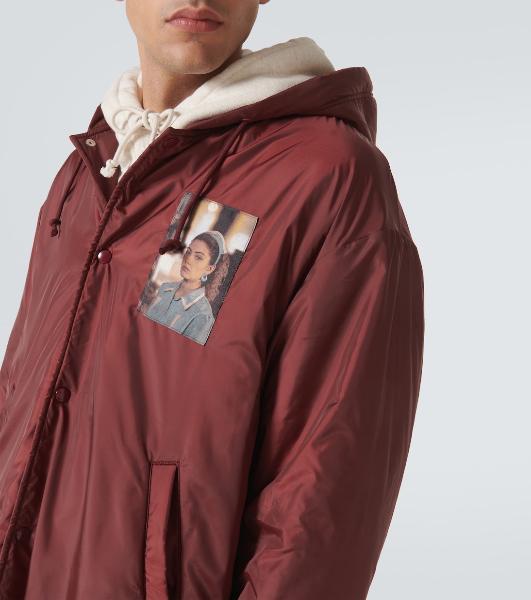 Patch-appliqué technical parka | Undercover