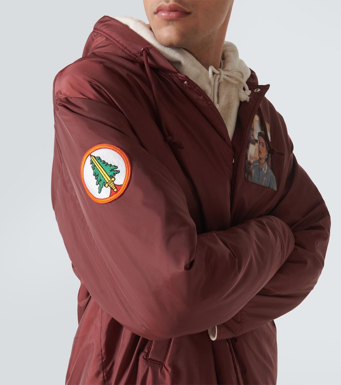 Patch-appliqué technical parka | Undercover