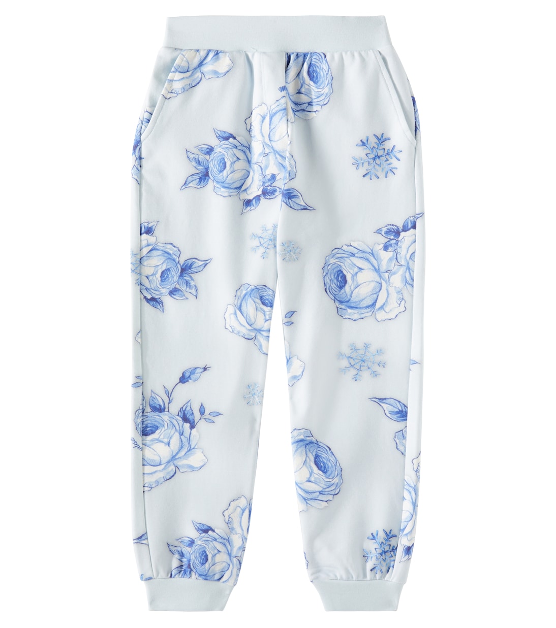 Floral cotton-blend sweatpants | Monnalisa