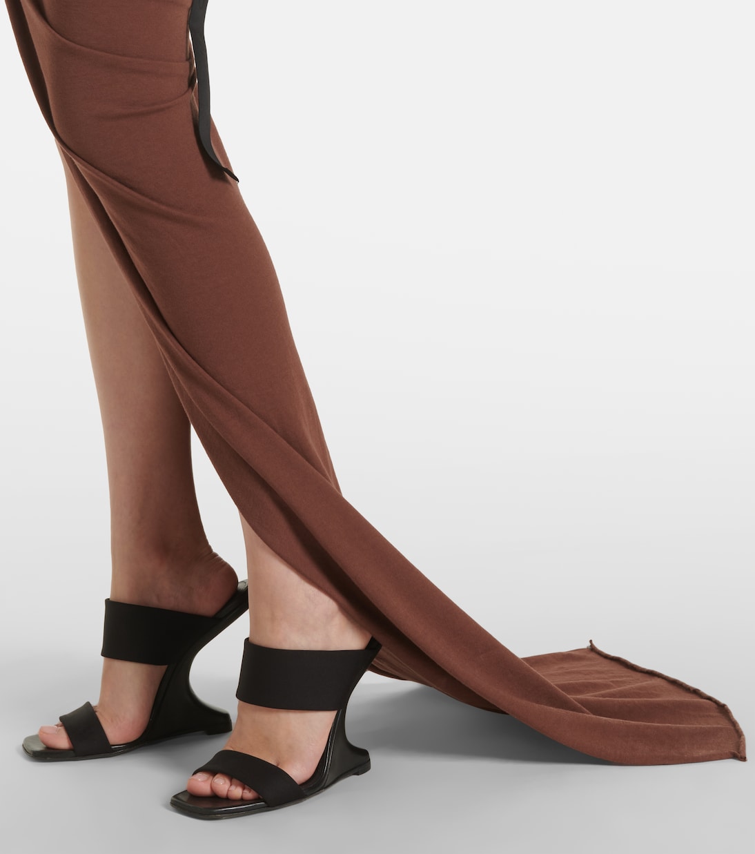 Jupe longue DRKSHDW Edfu en coton | Rick Owens