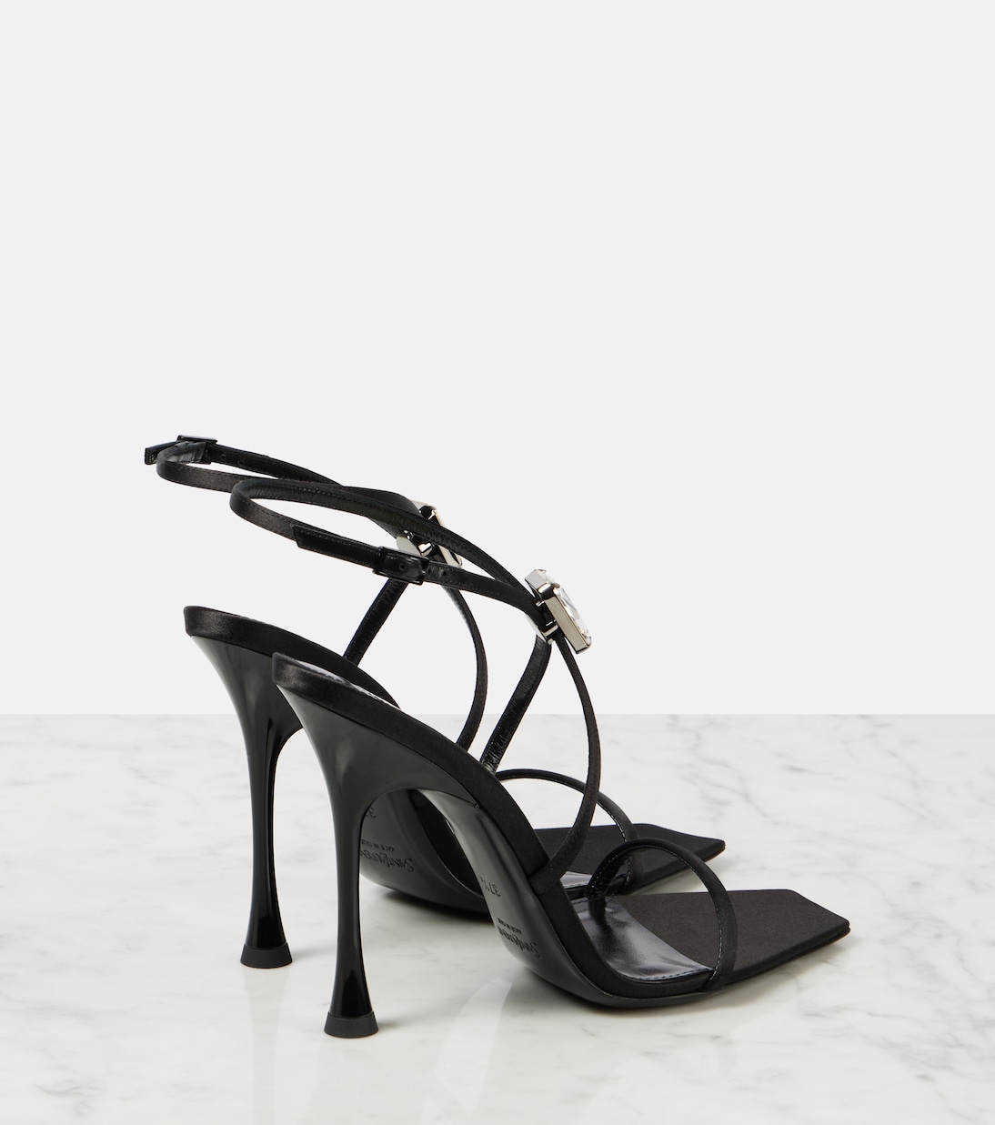 Harlow 110 satin crêpe sandals | Saint Laurent