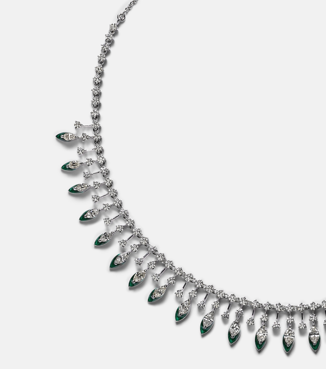 Chocker Drop in oro 18kt con diamanti e smalto | Kamyen