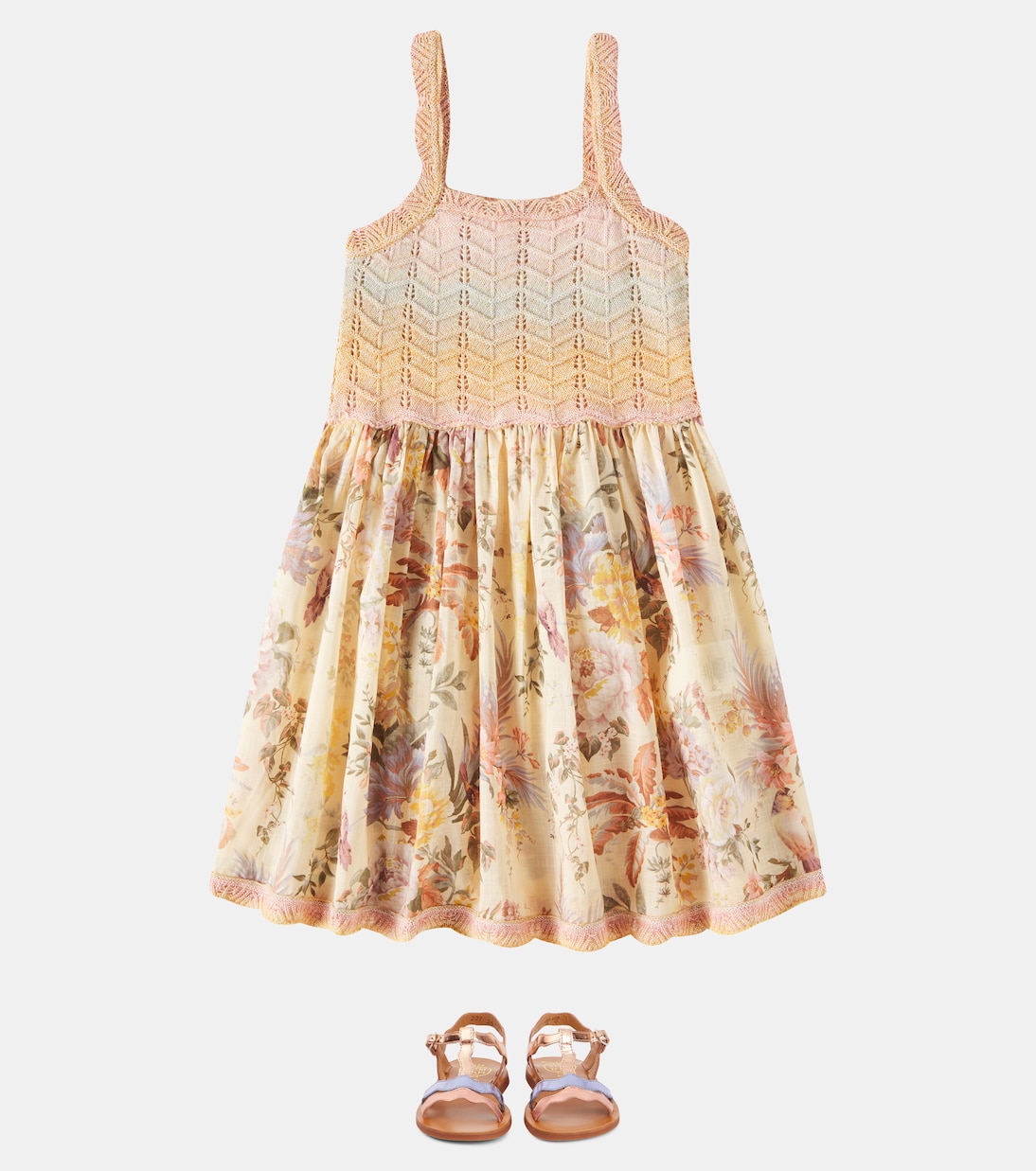 Kleid Tallow aus einem Baumwollgemisch | Zimmermann Kids