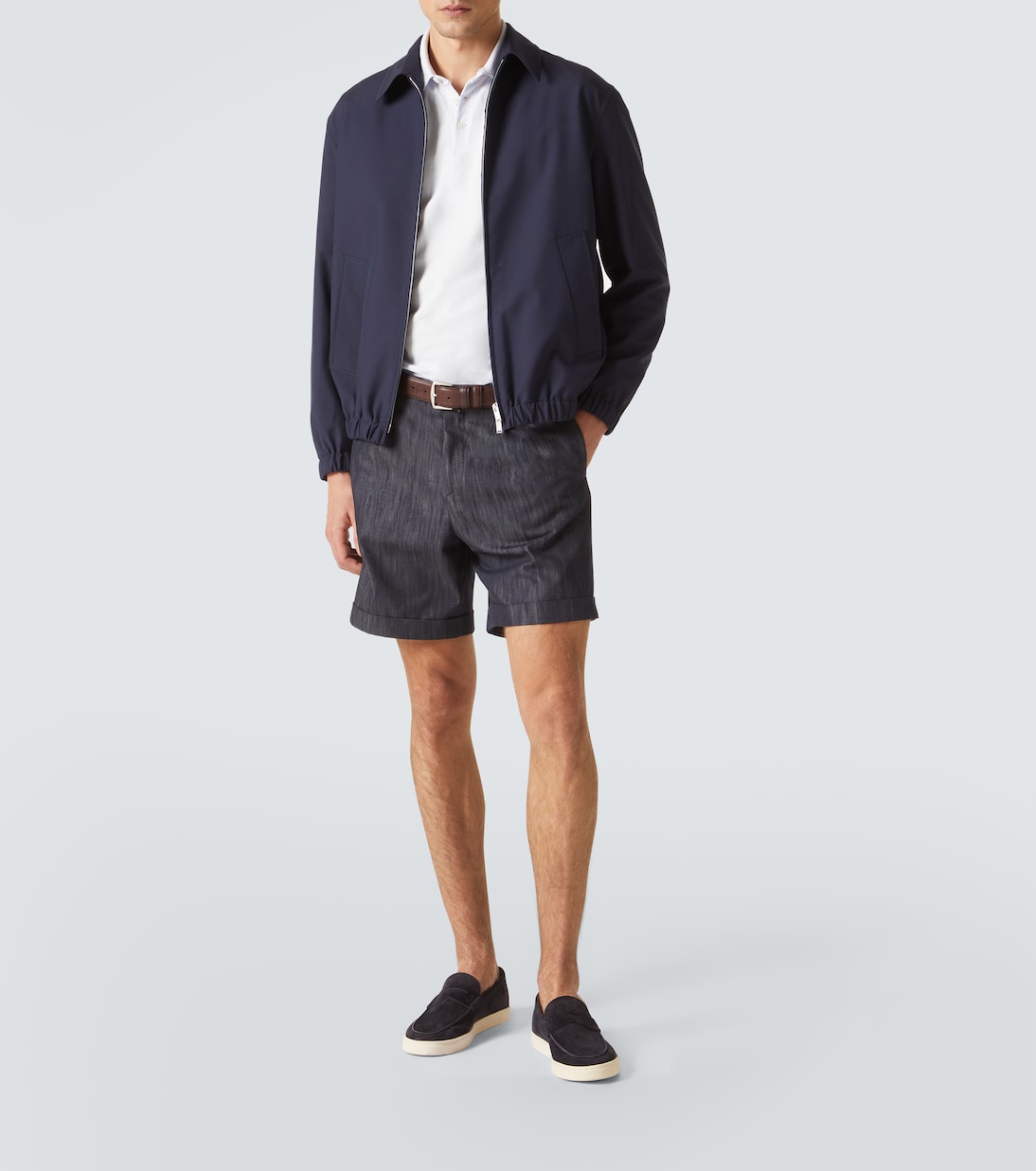 Bomber in lana e cotone | Lardini